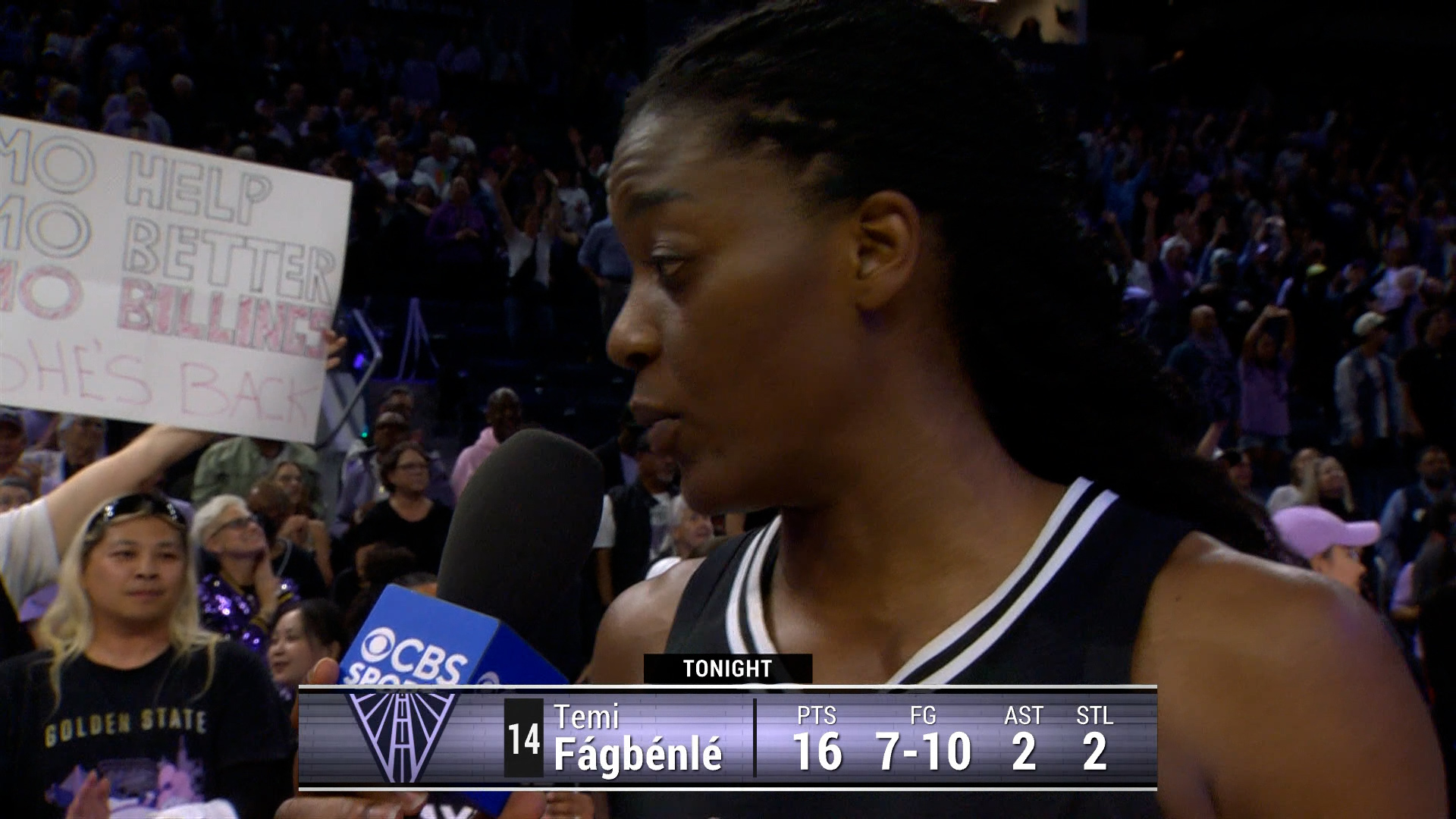 Temi Fágbénlé Postgame (CBS) | 9/2/25